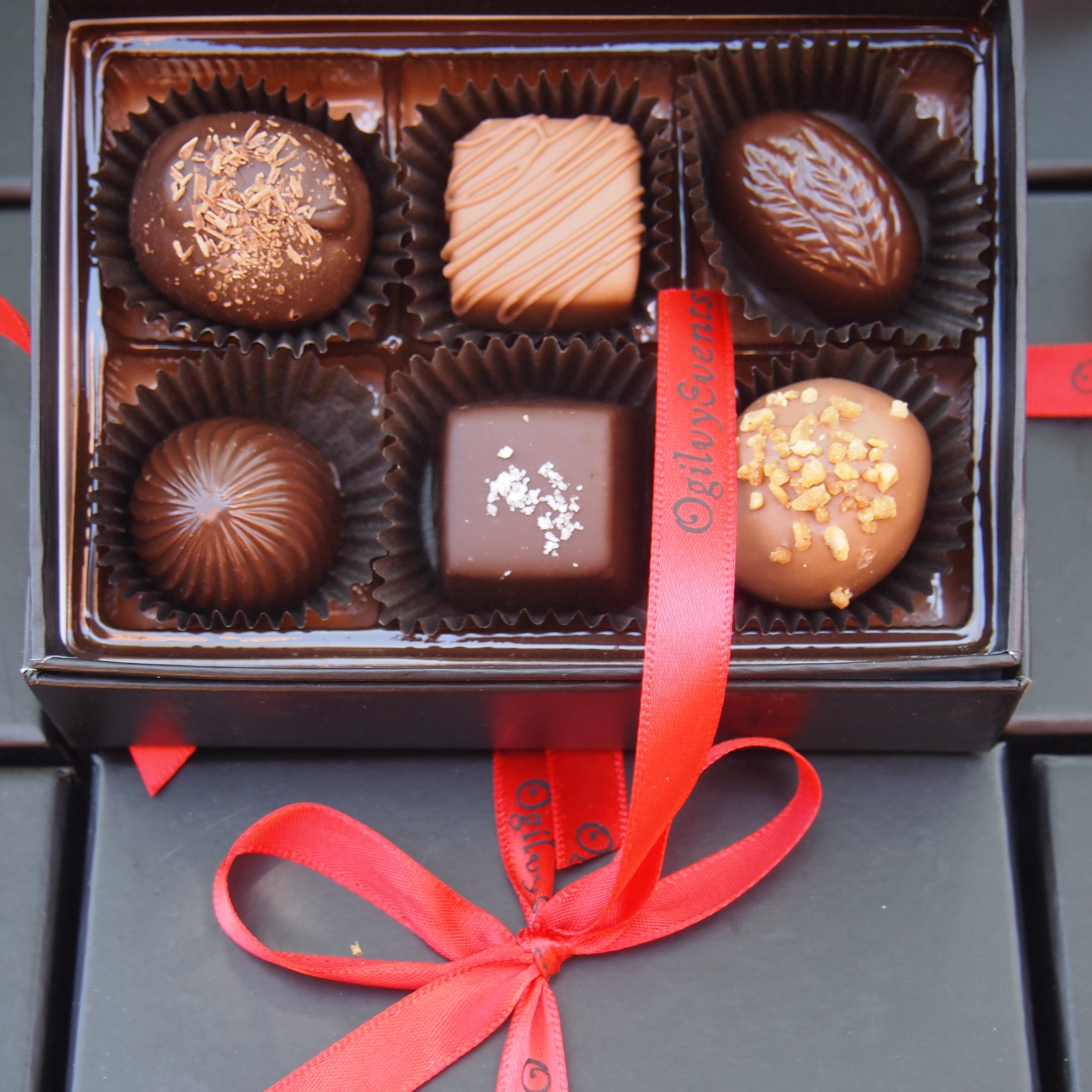 Custom 6-piece chocolate box